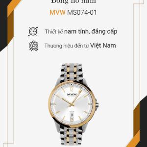 Đồng hồ MVW 42 mm Nam MS074-01