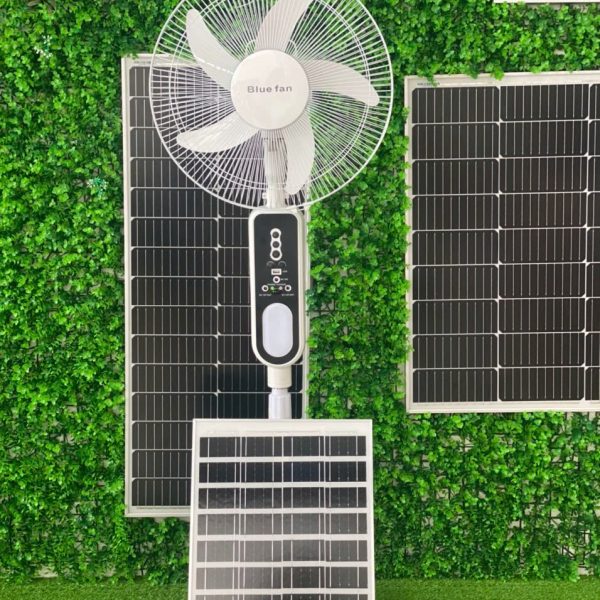 Alternative view of Quạt Năng Lượng Mặt Trời BLUE SOLAR FAN LD-8016 – Giải Pháp Làm Mát Tiết Kiệm Khi Mất Điện