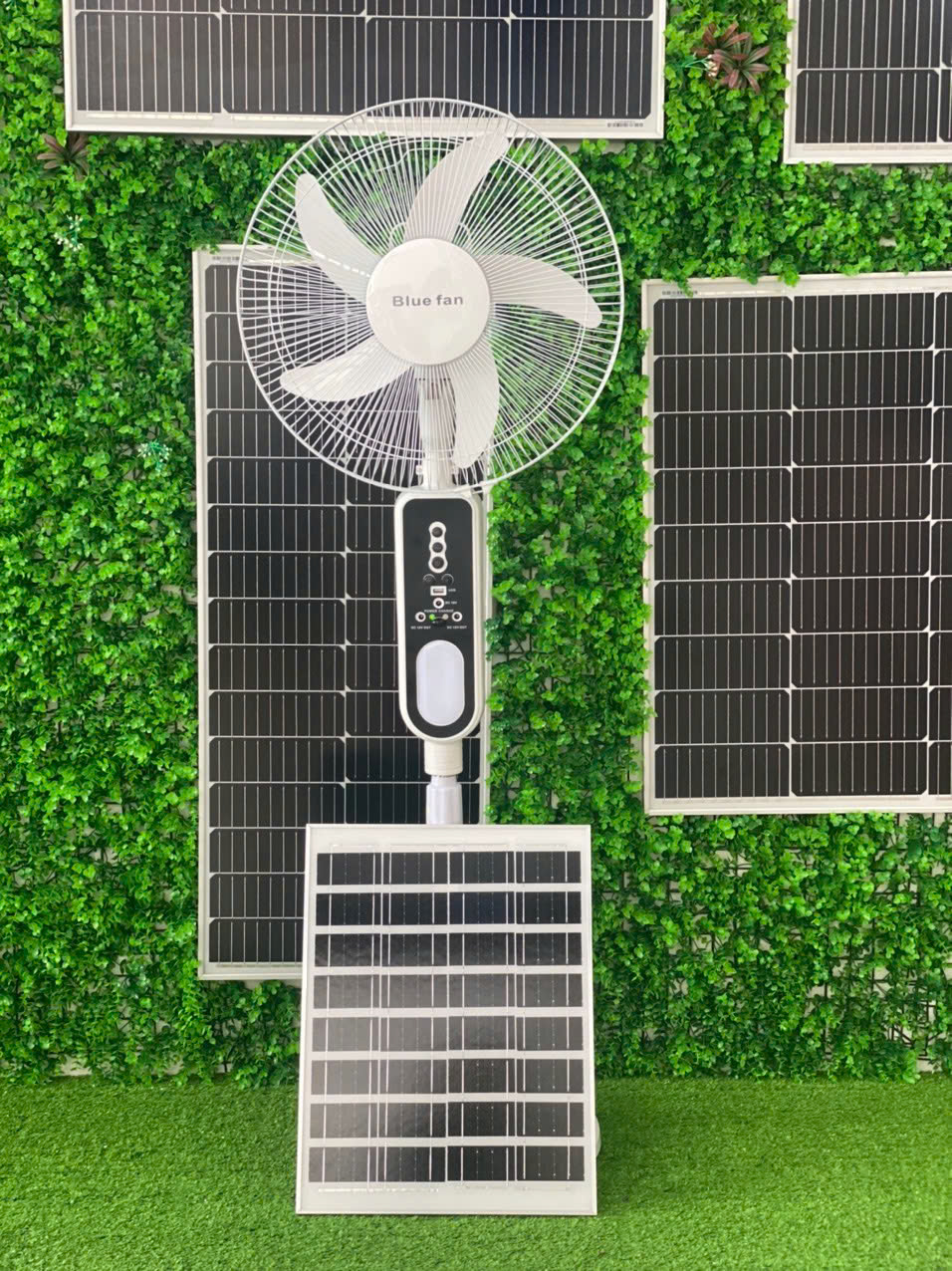 Quạt Năng Lượng Mặt Trời BLUE SOLAR FAN LD-8016 – Giải Pháp Làm Mát Tiết Kiệm Khi Mất Điện - Ảnh 2