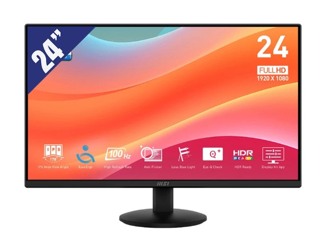 Màn Hình MSI PRO MP242L 23.8 Inch FHD IPS 100Hz Chính Hãng | Tân Thuận